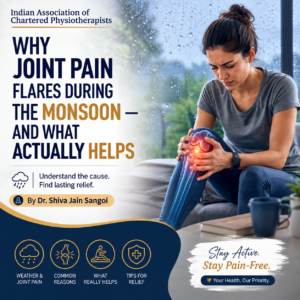 IACP Blog Post - Why Joint Pain Flares diring the monsoon and what actually helps by Dr Shiva Jain Sangoi on IACP post